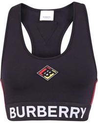 Burberry Logo Sports Bra - Black