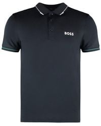 BOSS - Logo Printed Short-Sleeved Polo Shirt - Lyst