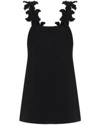 Valentino - Crepe Couture Sleeveless Mini Dress - Lyst