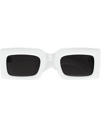 Alexander McQueen - Rectangle Frame Sunglasses - Lyst