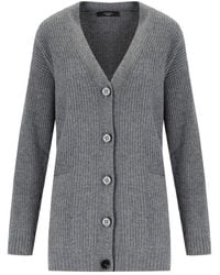 Weekend by Maxmara - V-Neck Button-Up Cardigan - Lyst