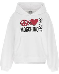 Moschino - Jeans Balloon Sleeved Oversized Hoodie - Lyst