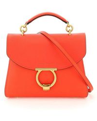 ferragamo gancini top handle bolsa