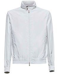 Brunello Cucinelli - High Neck Zip-Up Bomber Jacket - Lyst