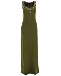 Givenchy Embellished Sleeveless Maxi Dress - Green