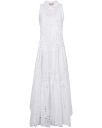 Ermanno Scervino - Broderie Anglaise Long Shirtdress - Lyst