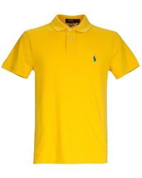 Polo Ralph Lauren Custom Slim Fit Polo Shirt - Yellow