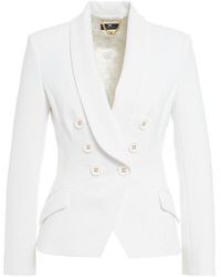 Elisabetta Franchi - Double Breasted Tailored Blazer - Lyst
