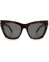 Saint Laurent - Kate Cat-eye Frame Sunglasses - Lyst