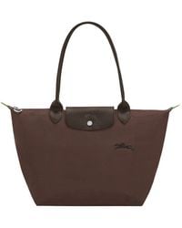 Longchamp - 'M Le Pliage Original' Tote Bag With Embossed Logo - Lyst