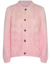 Maison Margiela - Pink Wool Knitwear - Lyst