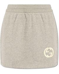 Gucci - Skirt With Logo, - Lyst