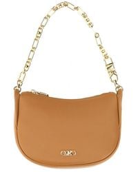 Michael Kors - Logo Plaque Chained Small Shoulder Bag - Lyst