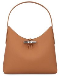 Longchamp - Roseau Leather Shoulder Bag - Lyst
