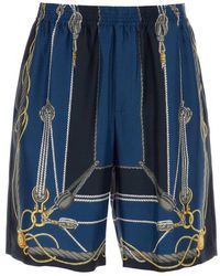 Versace - " Nautical Silk Bermuda - Lyst