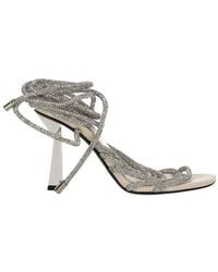 Aniye By - Embellished Square-toe Sandals - Lyst
