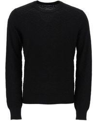 Dolce & Gabbana - Dg Jacquard Silk Sweater - Lyst