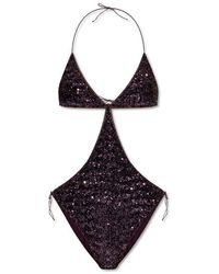 Oséree - Sequin Embellished One-piece Swimsuit - Lyst