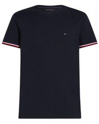 Tommy Hilfiger - Global Stripe Cuff Pique T-Shirt - Lyst
