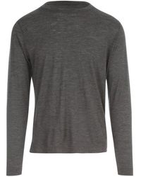 Zanone - Long-sleeved Crewnek Knitted Top - Lyst