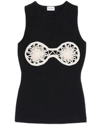 Magda Butrym - Sleeveless Top With Crochet Details - Lyst
