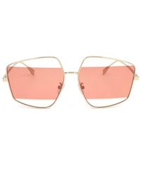 Fendi - Geometric Frame Sunglasses - Lyst