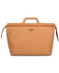 Fendi - Zip-up Large Tote Bag - Lyst