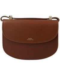 A.P.C. - Leather Shoulder Bag - Lyst
