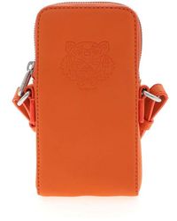 KENZO Preppy Tiger Crossbody Phone Case - Orange