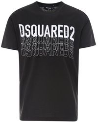 DSquared² Logo Print T-shirt - Black