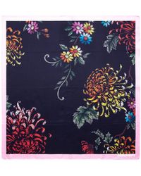 DSquared² Floral Printed Scarf - Blue