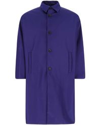 Prada Re-nylon Trench Coat - Purple