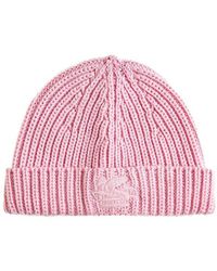 Etro - Logo-embroidered Knitted Beanie - Lyst