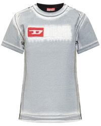 DIESEL - T-Regs-N5 Coated Cotton-Jersey T-Shirt - Lyst