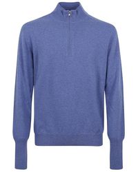 Ballantyne - Half-Zip Knitted Jumper - Lyst