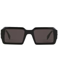 Fendi - Rectangular Frame Sunglasses - Lyst