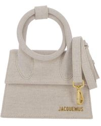 Jacquemus - Logo Plaque Long Bambino Top Handle Bag - Lyst