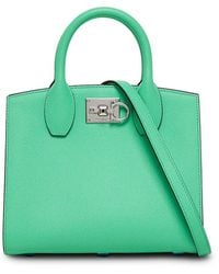 Ferragamo - Studio Box Small Tote Bag - Lyst