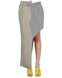 1/OFF - Panelled Asymmetric Hem Skirt - Lyst