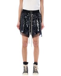 Rick Owens - Boxers In Sequin Embroidered Silk Chiffon - Lyst