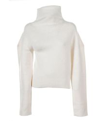 The Row - High-neck Knitted Jumper - Lyst
