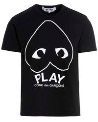 COMME DES GARÇONS PLAY - Logo-print Cotton T-shirt X - Lyst