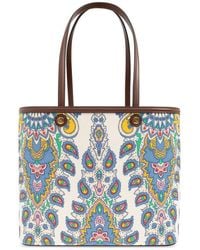 Etro - Essential Paisley Printed Medium Tote Bag - Lyst