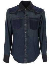 Maison Margiela - Button-up Long Sleeved Denim Shirt - Lyst