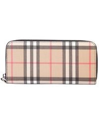Burberry Vintage Check Zip Around Wallet - Multicolour