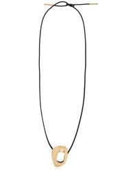 Ferragamo - Logo-engraved Long Necklace - Lyst