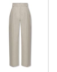 Bottega Veneta - Loose-fit Pleated Trousers - Lyst