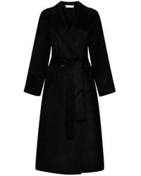 Kaos - Double Breasted Belted Coat - Lyst