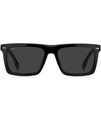 BOSS - Rectangular Frame Sunglasses - Lyst