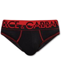 Dolce & Gabbana Logo Waistband Briefs - Red